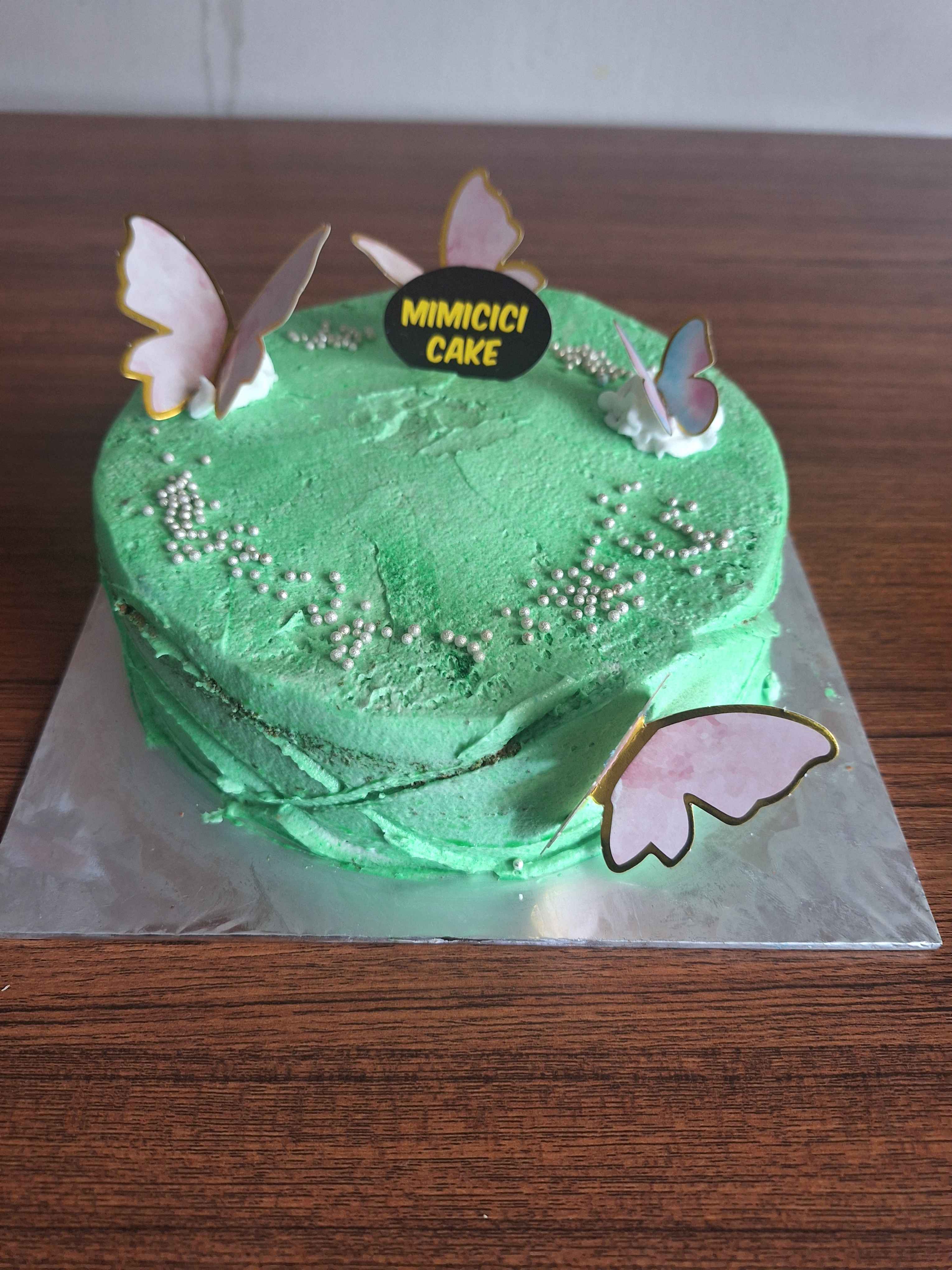 Butterfly Cake Green